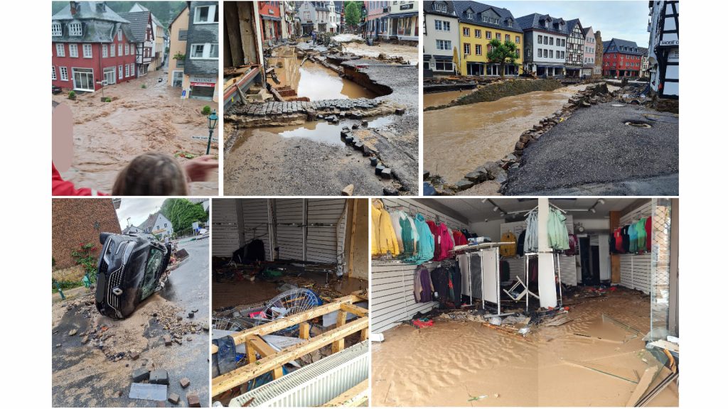 Collage Hochwasser